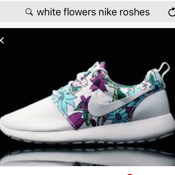 white roshes with flowers